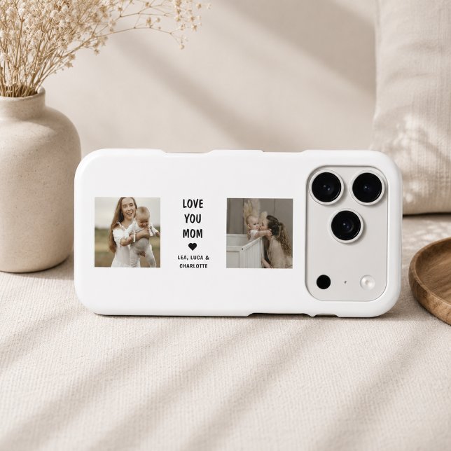 Modern Mom Photo Keepsake Design iPhone Case (Creator Uploaded)