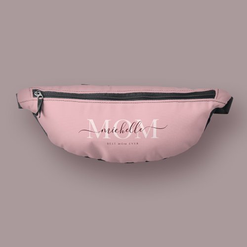 Modern MOM Script Mothers Day Pink Fanny Pack