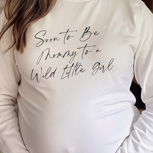 Modern Mom_to_be Safari Themed Baby Girl Shower T_Shirt