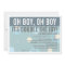 Modern Mom Twin Boy Baby Shower Invitation