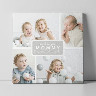 Modern Mommy 4 Photo Gray Plaque