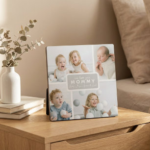 Modern Mommy 4 Photo Gray Plaque