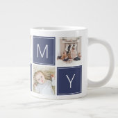 Modern Mommy Photo Collage Custom Giant Coffee Mug (Right)