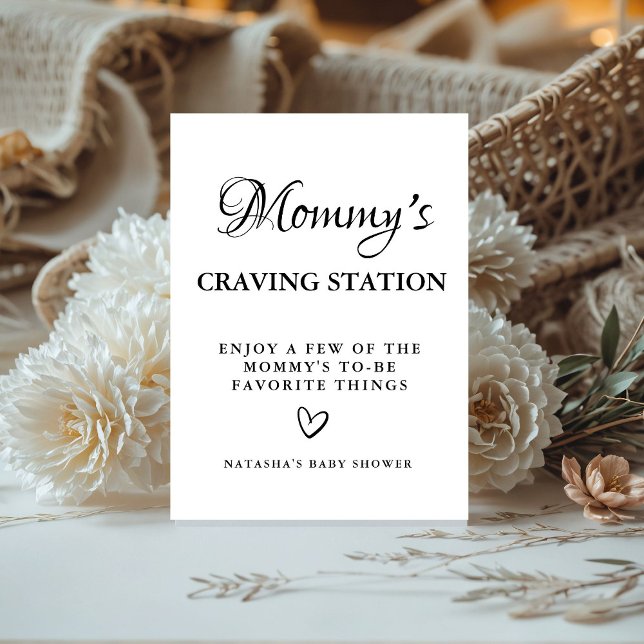 Modern Mommy’s Craving Station baby Shower sign (Creator Uploaded)