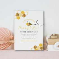 Modern Mommy to Bee Baby Shower Invitation