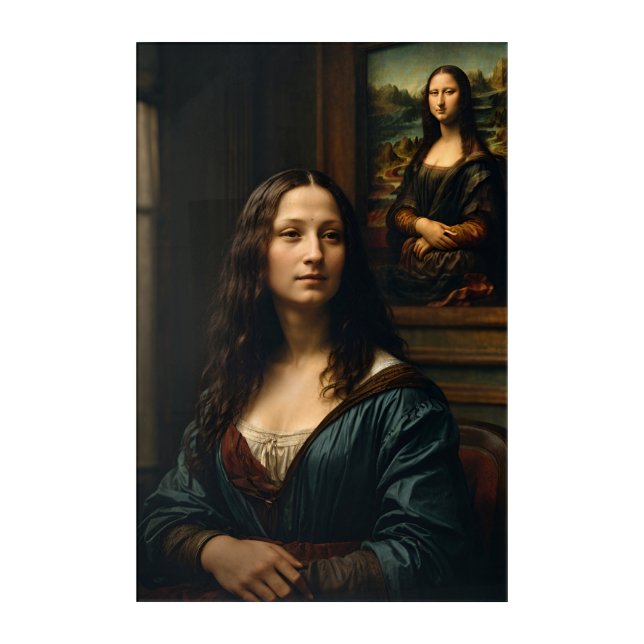 Modern Mona Lisa Acrylic Print (Front)