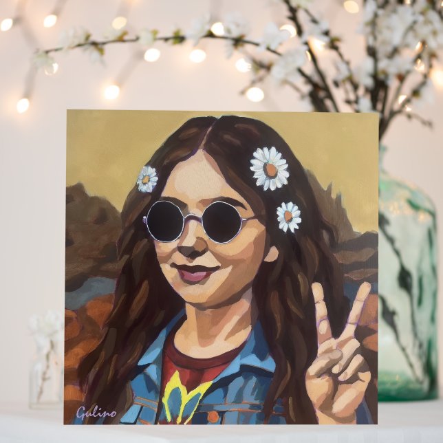 Modern Mona Lisa Painting - da Vinci Inspired Art Foam Board (In Situ (Wedding))