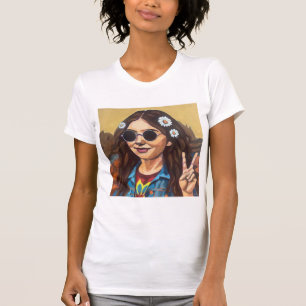 Modern Mona Lisa Painting - da Vinci Inspired Art T-Shirt