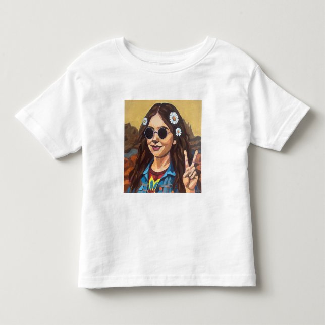 Modern Mona Lisa Painting - Inspired by da Vinci Toddler T-shirt (Front)