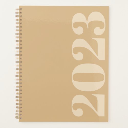 Modern Monochromatic Beige 2023 Planner