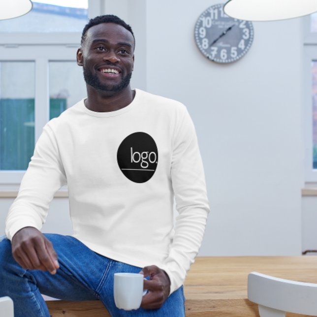 MODERN MONOCHROME BUSINESS BRAND UNIFORM LOGO NAME T-Shirt (Creator Uploaded)