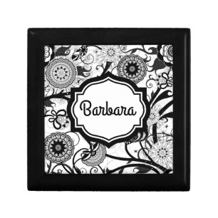 Modern Monochrome Custom Gift Box