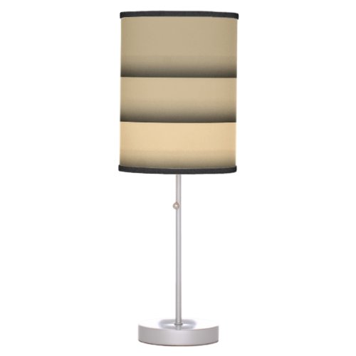 Modern Monochrome Tan Table Lamp