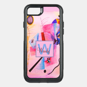 Modern Monogram Abstract line Art Shapes OtterBox Commuter iPhone SE/8/7 Case