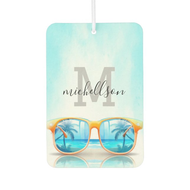 Modern Monogram  Air Freshener (Front)