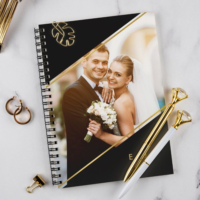 Modern Monogram and Photo Notebook (Creator Uploaded)