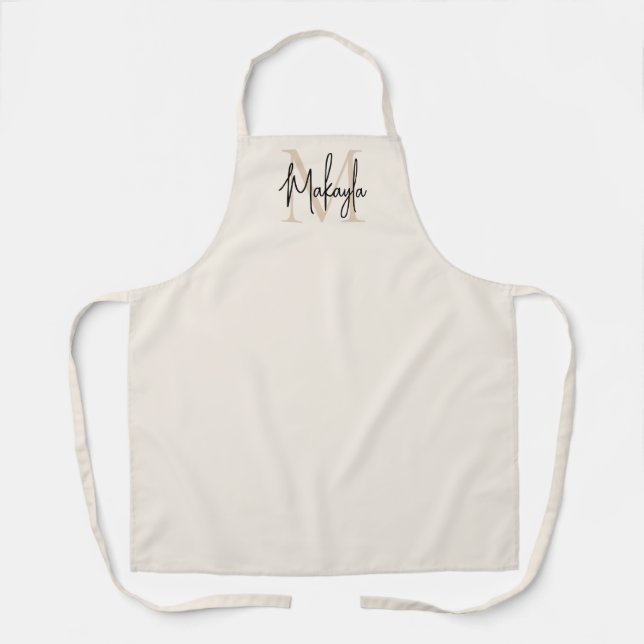 Modern Monogram  Apron (Front)