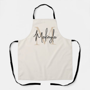 Modern Monogram Apron