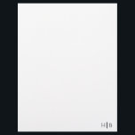 Modern Monogram Black and White Stationery<br><div class="desc">Modern Monogram Black and White Stationery</div>