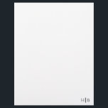Modern Monogram Black and White Stationery<br><div class="desc">Modern Monogram Black and White Stationery</div>