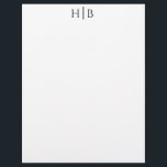 Modern Monogram Black and White Stationery<br><div class="desc">Modern Monogram Black and White Stationery</div>