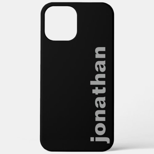 Modern Monogram Black Case_Mate iPhone Case