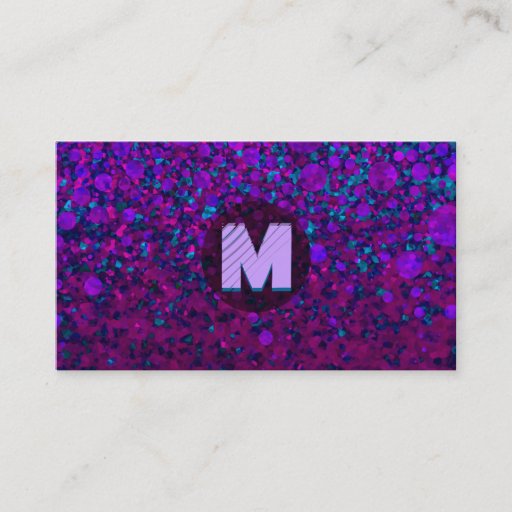 Customizable Modern Monogram Business Cards