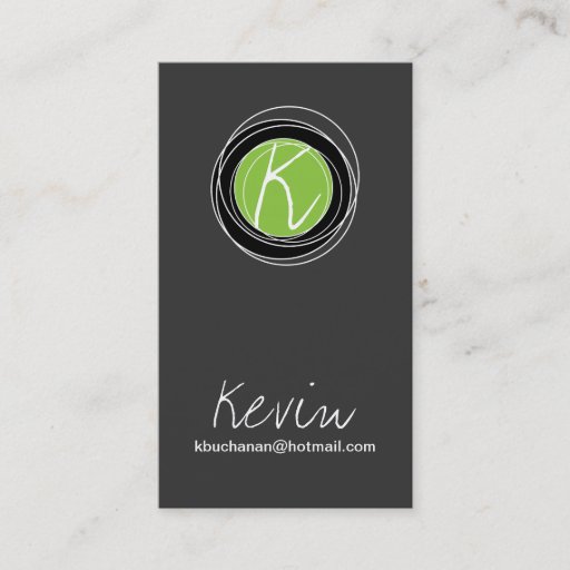Customizable Modern Monogram Business Card