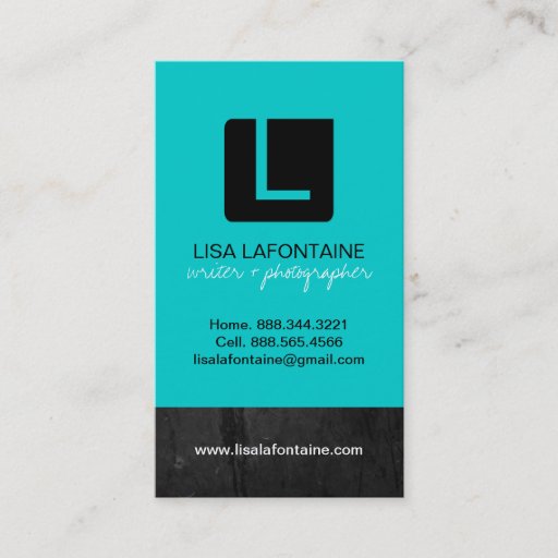 Customizable Modern Monogram Business Card