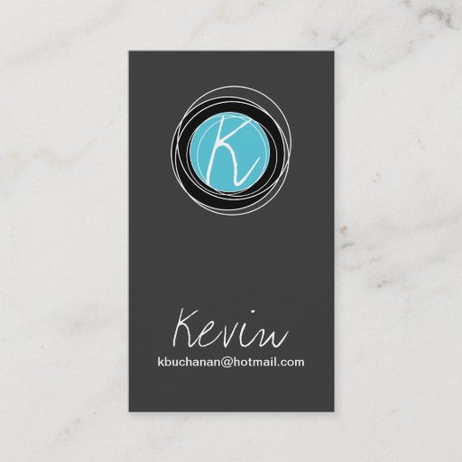 Customizable Modern Monogram Business Card