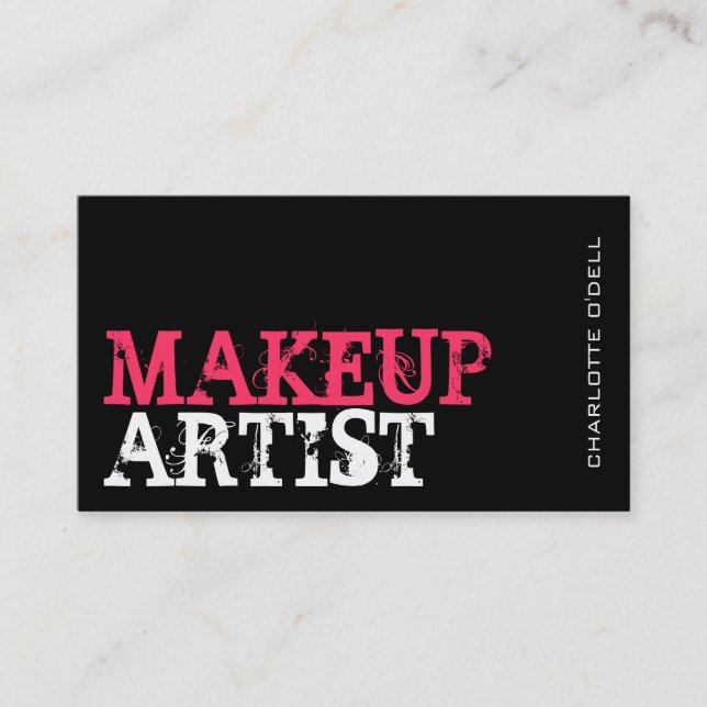 Modern Monogram Business Card (Front)