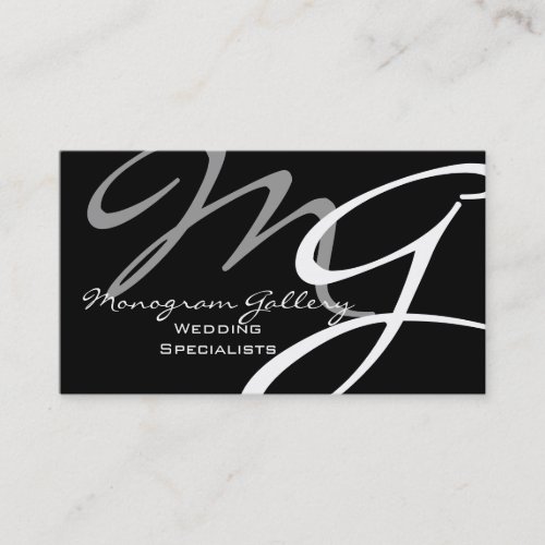 Modern Monogram Business Card Template Business Card Template
