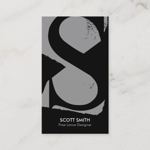 Customizable Modern Monogram Business Cards