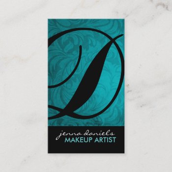 Modern Monogram Business Cards by colourfuldesigns at Zazzle