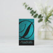 Modern Monogram Business Cards (Standing Front)