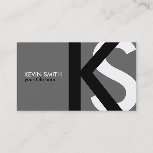 {Original} Modern Monogram Business Cards