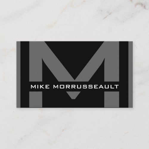 Modern Monogram Business Cards