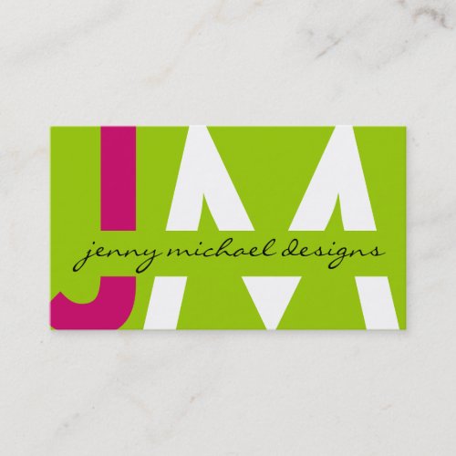 Modern Monogram Business Cards