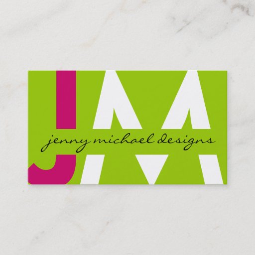 Customizable Modern Monogram Business Cards