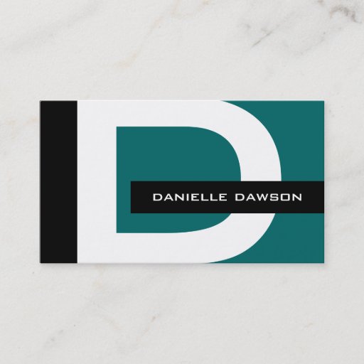 Customizable Modern Monogram Business Cards