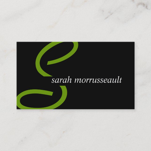 Modern Monogram Business Cards (Front)