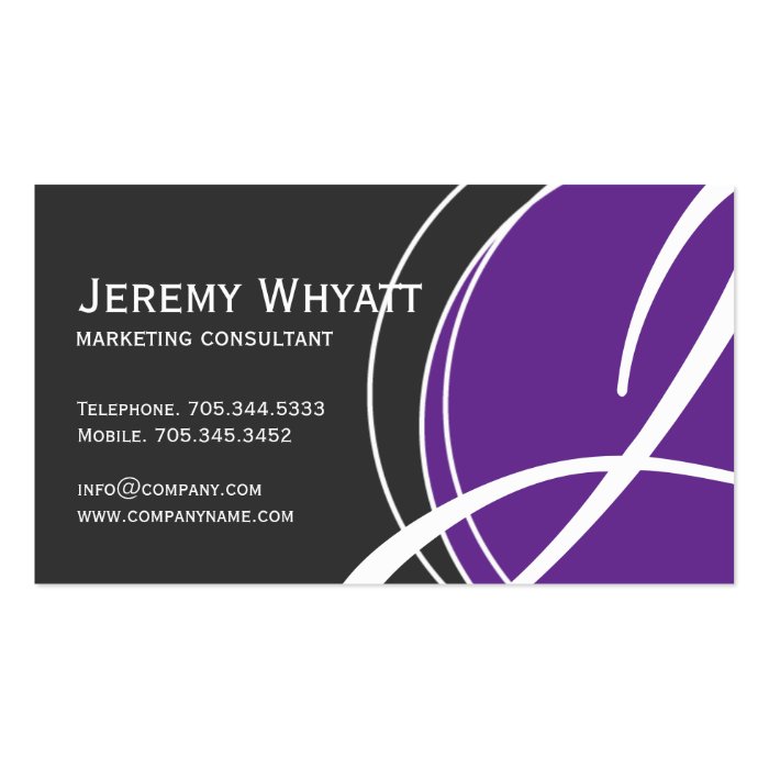 Modern Monogram Business Cards