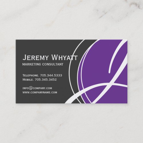 Modern Monogram Business Cards