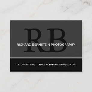 Modern Monogram Business Cards