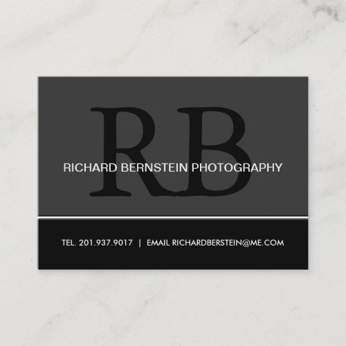 Modern Monogram Business Cards