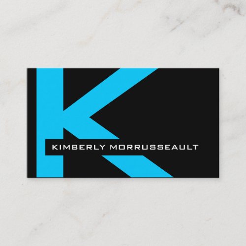Modern Monogram Business Cards