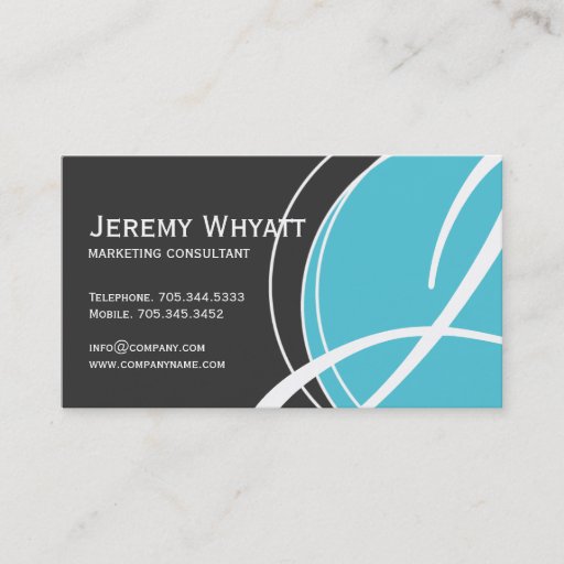 Customizable Modern Monogram Business Cards