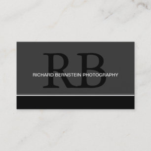 Modern Monogram Business Cards