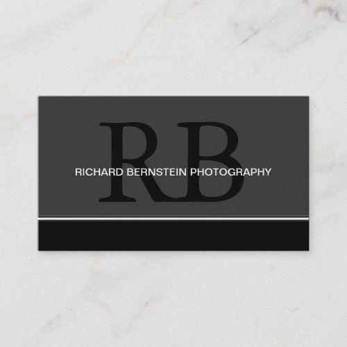 Modern Monogram Business Cards