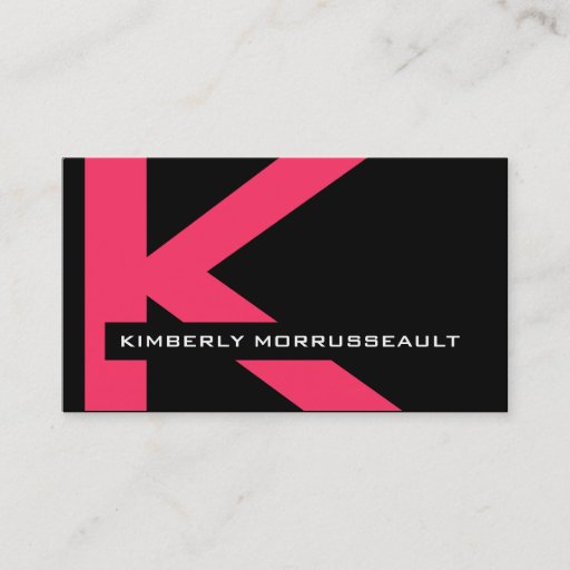 Customizable Modern Monogram Business Cards